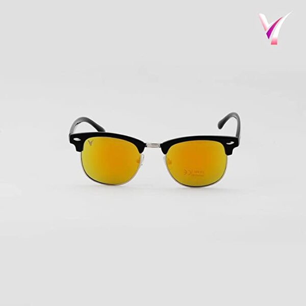 " Men & Women Classy Ochre Clubmaster Sunglasses '' Iconic & Stylish - Image 3