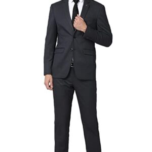 Men's Polyester Blend Two Piece Business Suit Pants Set