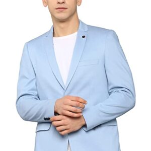 Men's Slim Blazer (ASBZMUJF188424_Blue_42)