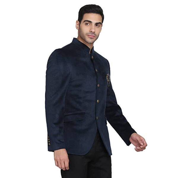 Men's Formal Bandhgala Slim Fit Blazer-NL-DO-FRANCO2 - Image 2