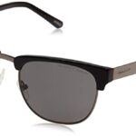 GANT Polarized Browline/Clubmaster Unisex Sunglasses - (GA7047 01D|54|Grey Color Lens)