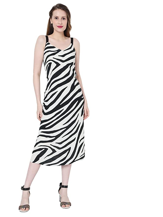 Women's Viscose Shift Midi Dress