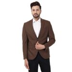 Men's Formal Notch Lapel Slim Fit Blazer-NL-JENA