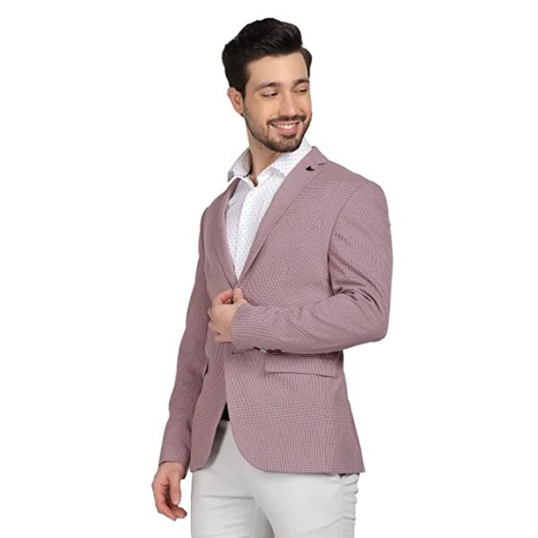 Structured Polyester Cotton Slim Fit Mens Casual Wear Jacket - Image 3