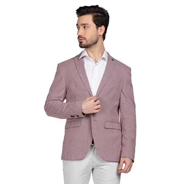 Structured Polyester Cotton Slim Fit Mens Casual Wear Jacket